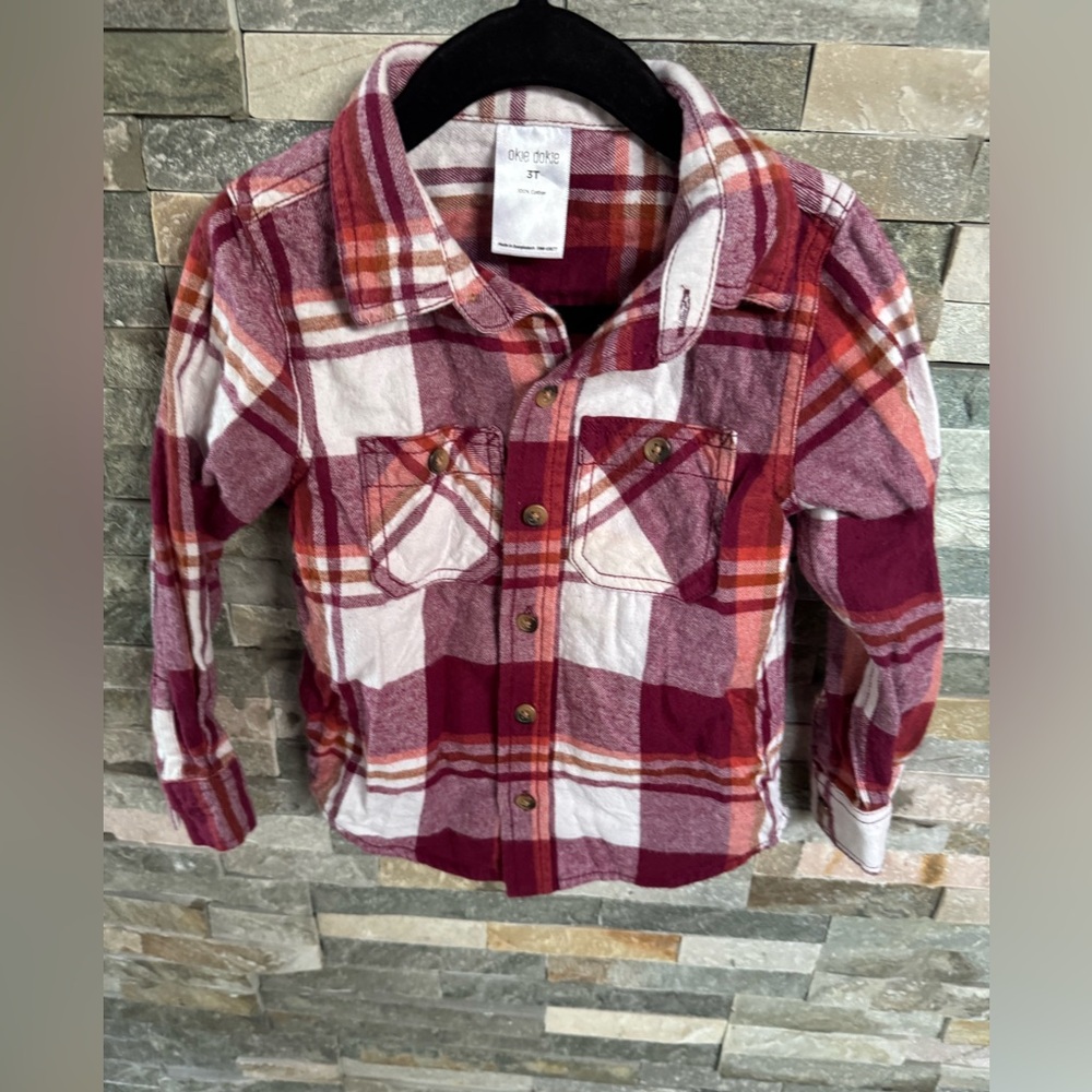 Plaid Button-Up Shirt size 3t